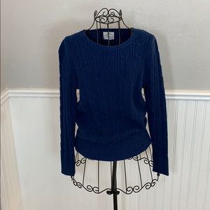 ♥️ St. John’s Bay Crew Neck Blue Sweater Women’s L